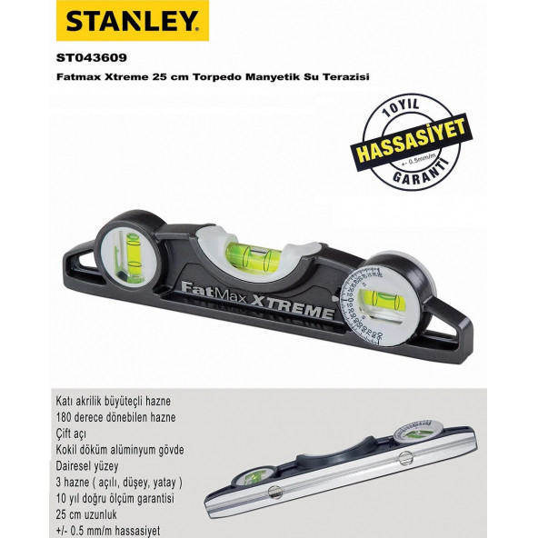 Stanley 0-43-609 Su Terazisi 25 cm - 2
