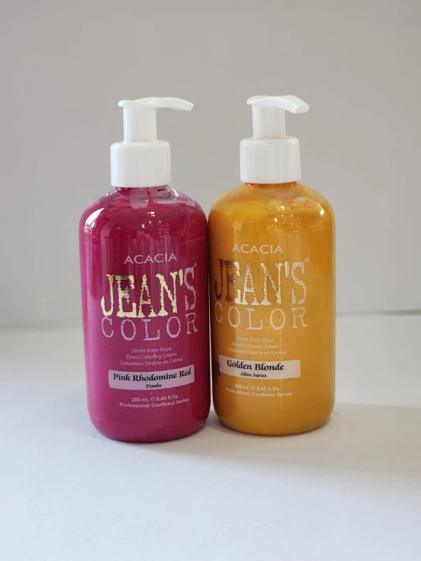 Jeans Color Pembe-Altın Sarısı 250ml 2 Adet