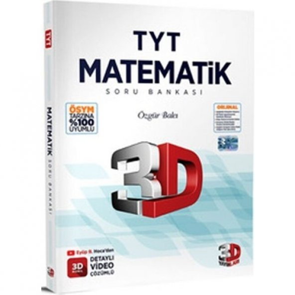 3D Yayınları Tyt Matematik Video Çözümlü Soru Bankası