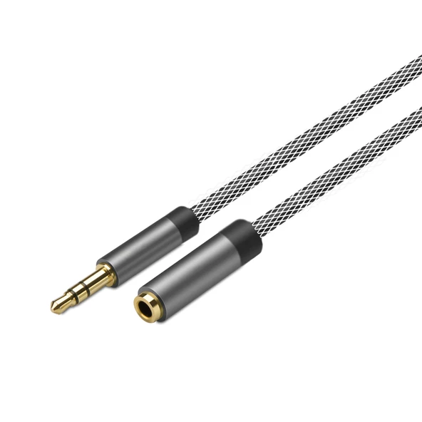 Tiger AUX Kablo 3.5mm Male to 3.5mm Female 1mt TAX-201 - 3