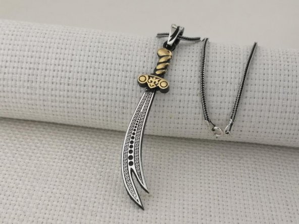 Zülfikar Kılıç Tasarımlı 925 Ayar Gümüş Kolye ürün görseli 1