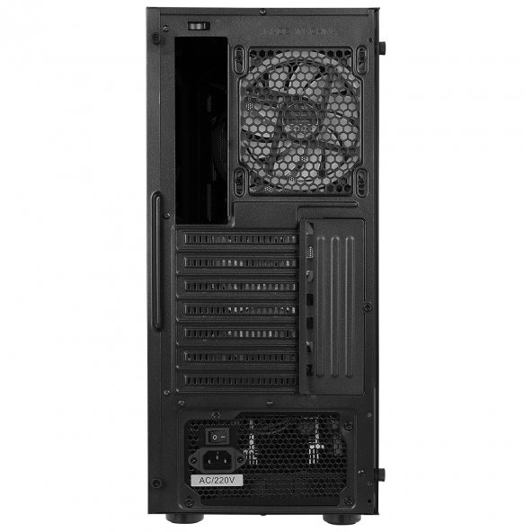 Everest DUSK PEAK 600W Temperli Camlı 4*12cm RGB Fan ATX Mid-T Gaming Oyuncu Kasası - 5