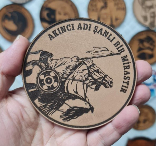 AKINCI Deri PEÇ  -Arma - Leather Patch - Resim 2