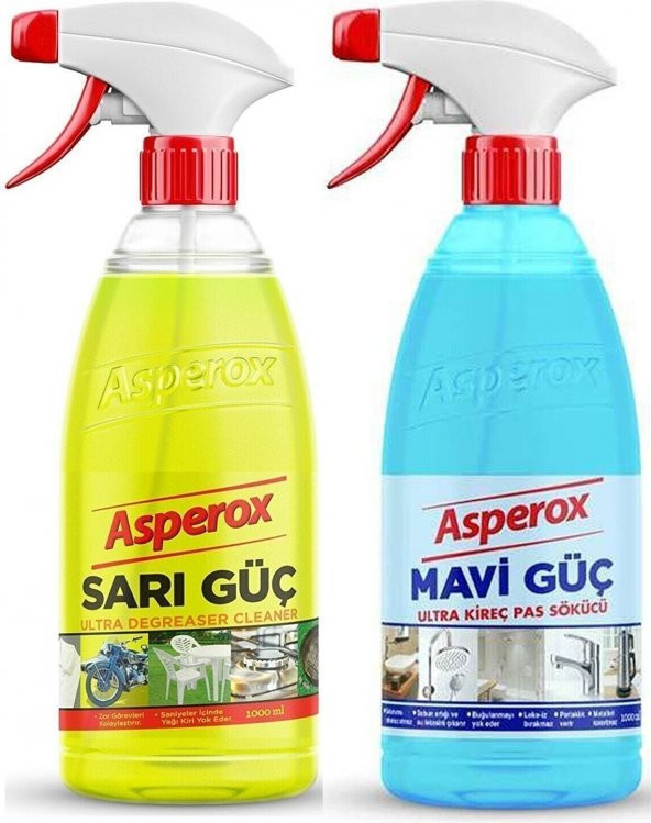 Asperox Sarı Güç ve Mavi Güç Sprey 2 x 1 kg