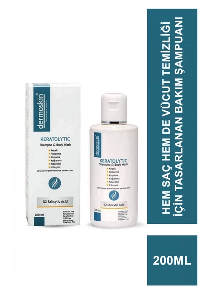 Dermoskin Keratolytic Saç ve Vücut Şampuanı 200 ml