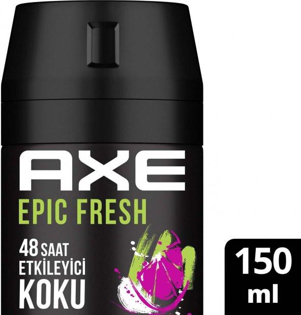 Axe Erkek Deodorant & Bodyspray Epic Fresh 48 Saat Etkileyici Koku 150 ml