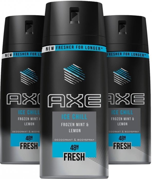 Axe Erkek Deodorant Sprey Ice Chill 150 Ml X3