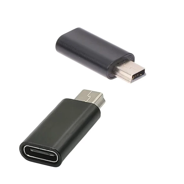 Type c (in) to mini usb (out) çevirici dönüştürücü aparat