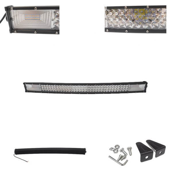 Space Offroad sis lambası 80cm  beyaz-amber çakarlı 135 led 405w eğimli adet / LASS292-1 ürün görseli 1