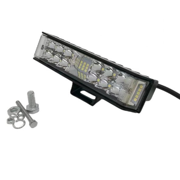 Space Offroad sis lambası kırmızı-beyaz-mavi çakarlı 40 led 20w 12-30v adet  / LASS296 ürün görseli 1