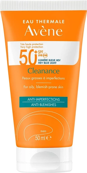 Avene Solaire Cleanance Spf 50+ Yağlı Ciltler Için Güneş Koruyucu 50 Ml