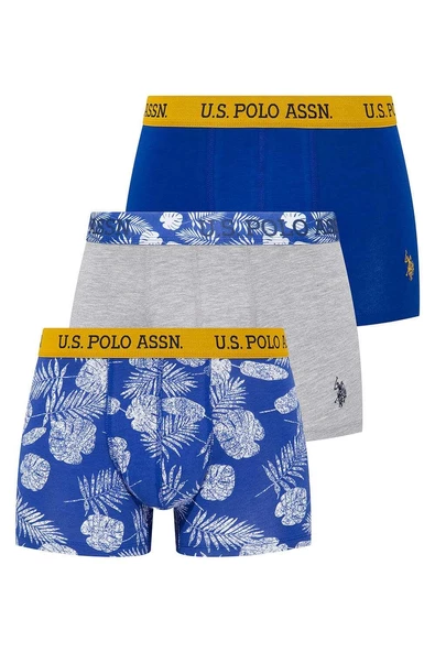 U.S. Polo Assn 80433 Erkek 3 Lü Boxer