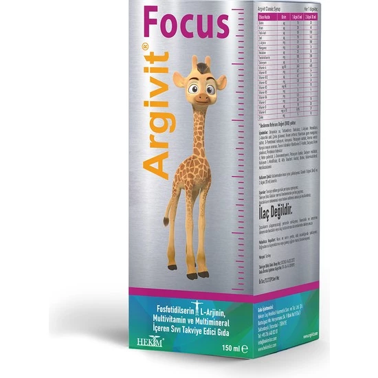 Argivit Focus Takviye Edici Gıda 150 ml Şurup