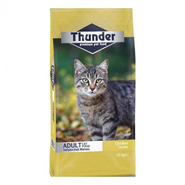 Thunder Tavuklu Yetişkin Kedi Maması 15kg