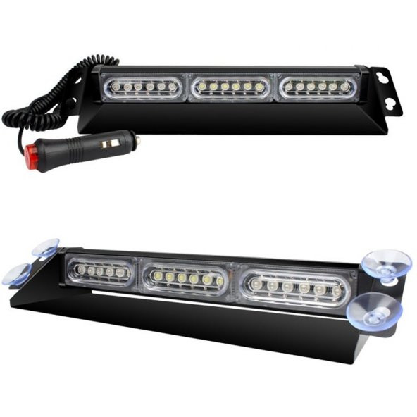 Led Lamba 13 fonksiyonlu çakar lamba 18 led 12-30v sarı - Resim 2