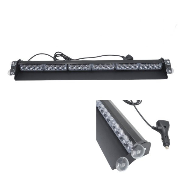 Çakar lamba 70cm 12-30v vantuzlu 24 ledli kırmızı-mavi / LAPA541 - Resim 2