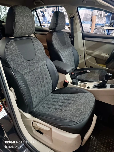 Skoda Octavia Araca Özel Dikim Koltuk Kılıfı - 9