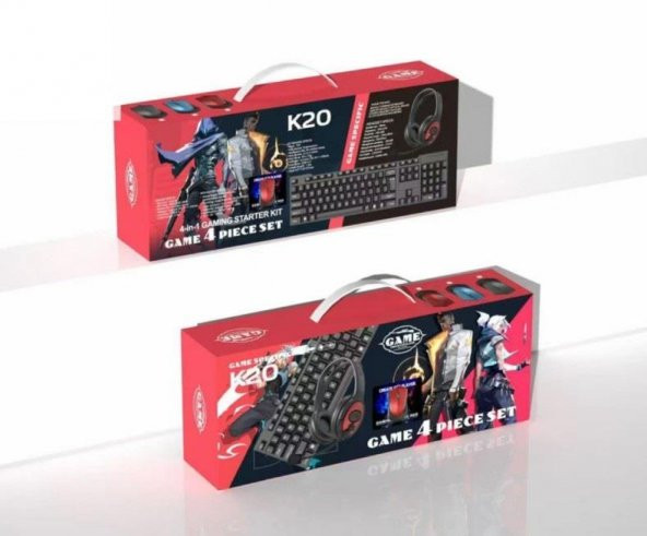 Zhltech K20 Oyuncu Set Klavye+Mouse+Kulaklık+Mouse Pad 4Lü Set - 2