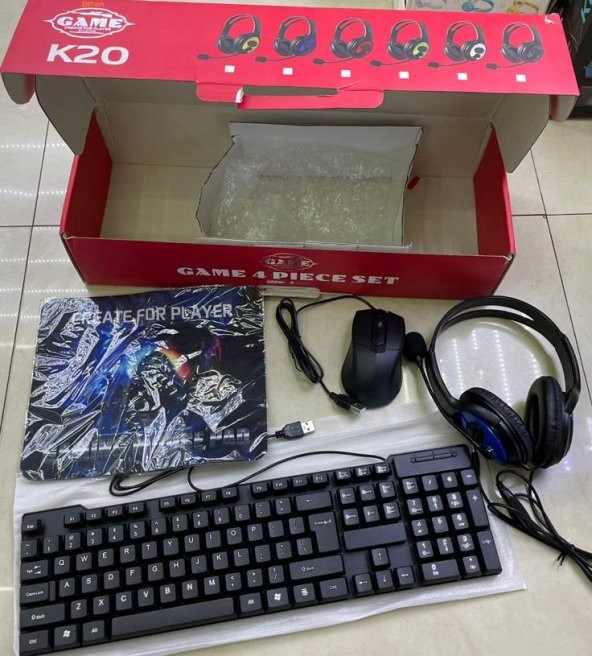 Zhltech K20 Oyuncu Set Klavye+Mouse+Kulaklık+Mouse Pad 4Lü Set - 3