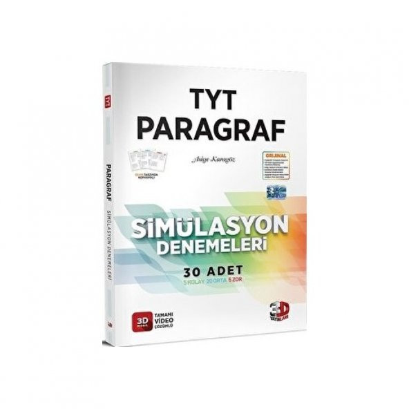 3D Yayınları 2023 TYT 3D Simülasyon Paragraf Denemeleri