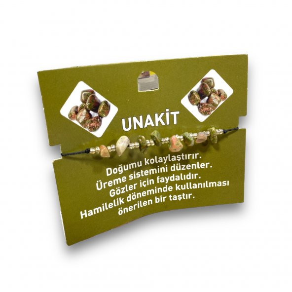 Sasta Kırık Doğal Taş Bileklik – Unakit