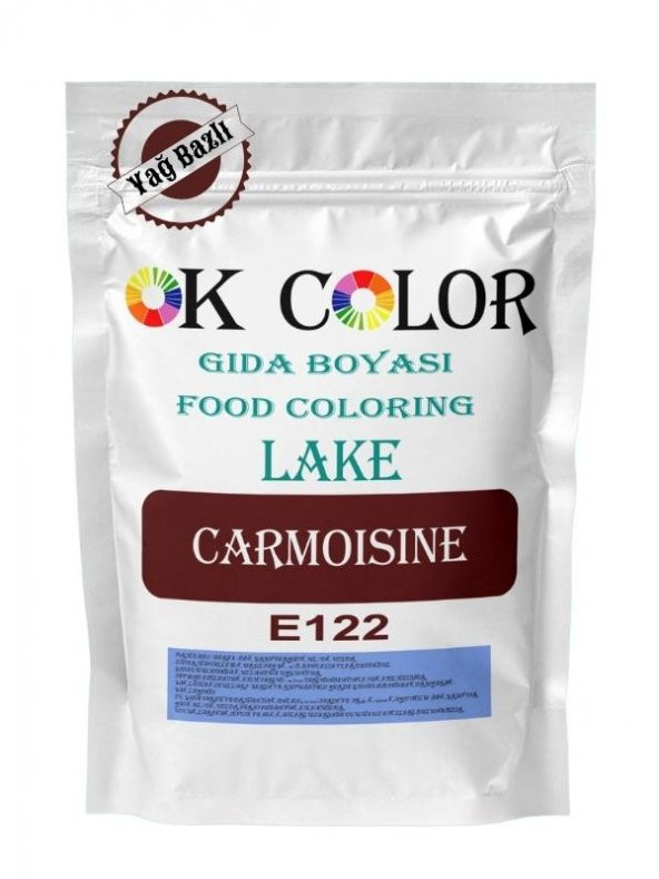 Lake Carmoisine E122 Vişne Kırmızısı Yağ Bazlı Toz Gıda Boyası 1 Kg