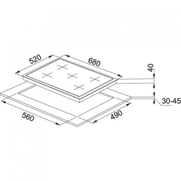 FRANKE SMART LINEAR SQUARE FHNS 705 4G BEYAZ ANKASTRE OCAK - 2