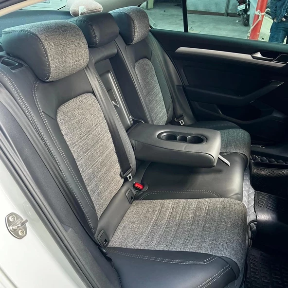 Volkswagen Passat B8 Araca Özel Dikim Koltuk Kılıfı - Resim 3