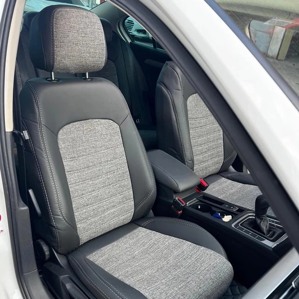Volkswagen Passat B8 Araca Özel Dikim Koltuk Kılıfı - Resim 9