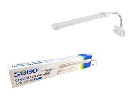Sobo Akvaryum Klipsli Led Askı Lamba Beyaz S-CL9W