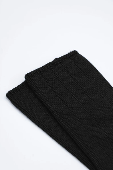Siyah Derby Soket Çorap - 2