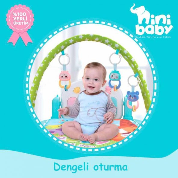 Nini Baby Piyanolu Bebek Halısı Er-111 - 2