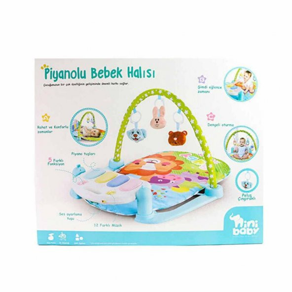 Nini Baby Piyanolu Bebek Halısı Er-111 - 4