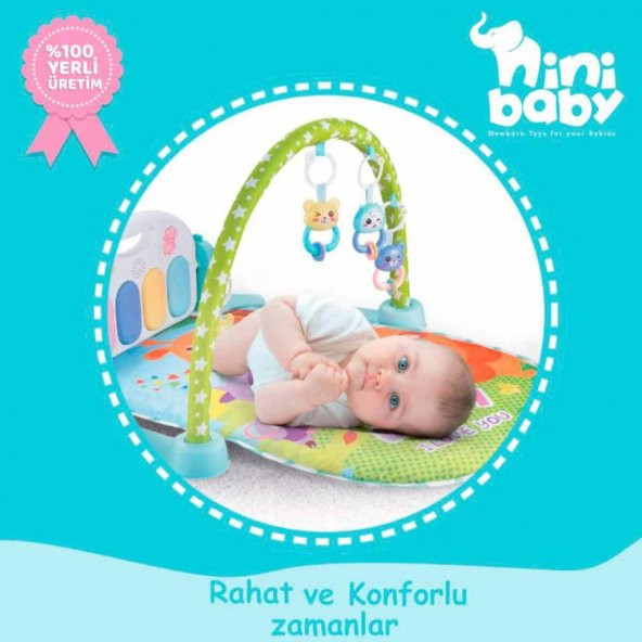Nini Baby Piyanolu Bebek Halısı Er-111 - 5