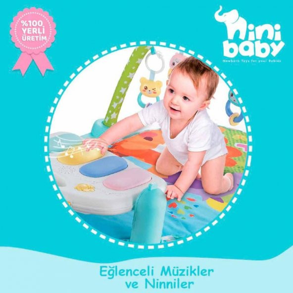 Nini Baby Piyanolu Bebek Halısı Er-111 - 7