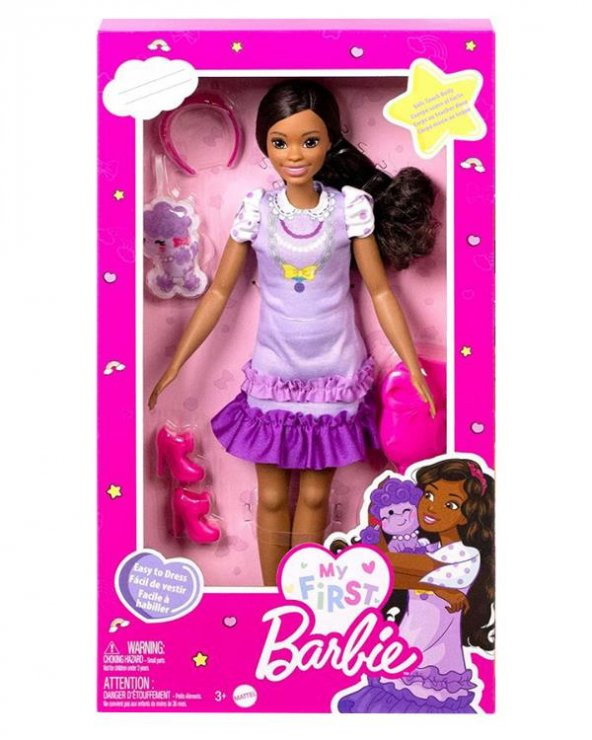 Barbie My First Barbie Brooklyn Bebeği HLL20 Lisanslı Ürün