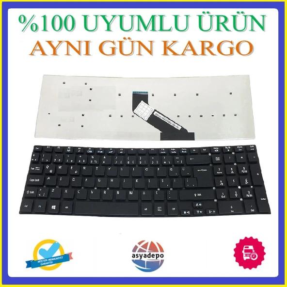 Packard Bell EasyNote TS44-HR-617TK Klavye Tuş Takımı Siyah TR ürün görseli 1