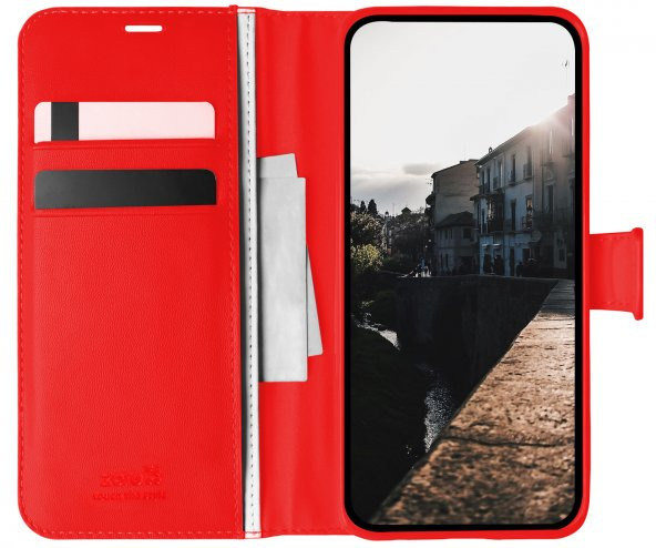 Samsung Galaxy S23 FE Kılıf Kar Deluxe Kapaklı Standlı Kartlıklı Korumalı - 3