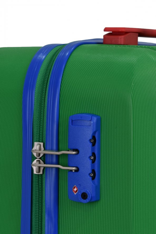 United Colors Of Benetton Lüx Abs Büyük Boy Valiz Yeşil BNT600 - 7