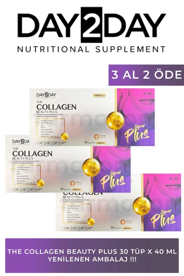 Day2Day The Collagen Beauty Plus 30 Tüp x 40 ml 3 Al 2 Öde ürün görseli 1