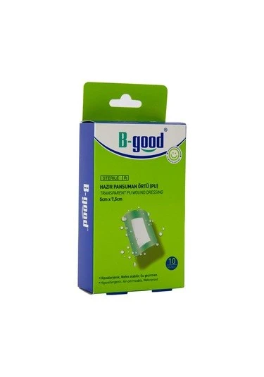 B-Good Şeffaf Hazır Pansuman 9cm x 10cm 10'lu Yara Örtüsü