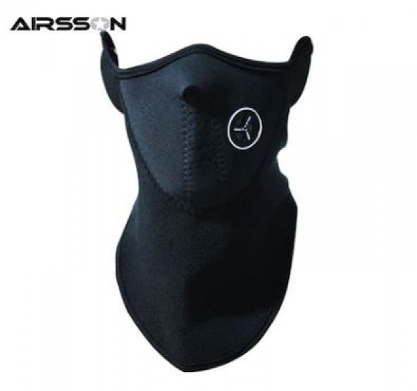 Bisiklet Motorsiklet Rüzgar Geçirmez Polar NEOPREN Yüz Maskesi - 2
