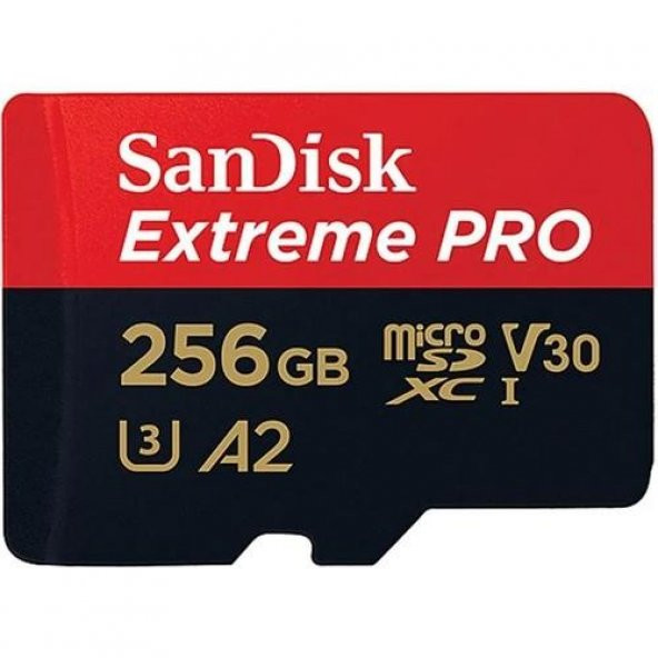 Sandısk Extreme Pro 256GB Mıcro Sd Hafıza Kartı 200Mb/90Mb SDSQXCD-256G