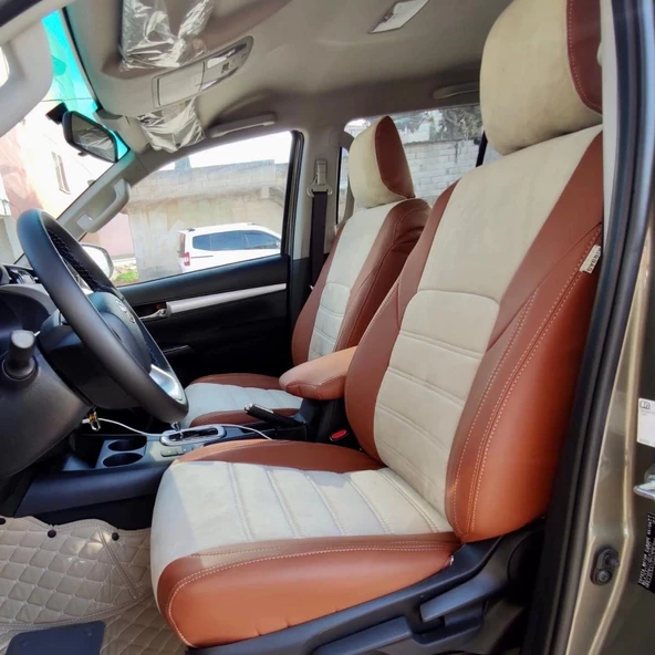 Toyota Hilux Araca Özel Dikim Koltuk Kılıfı - 3