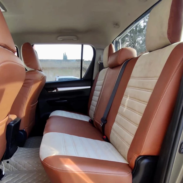Toyota Hilux Araca Özel Dikim Koltuk Kılıfı - 4