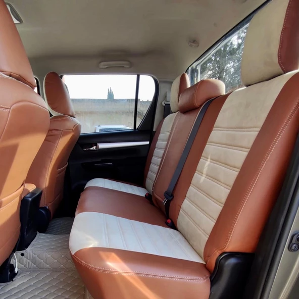 Toyota Hilux Araca Özel Dikim Koltuk Kılıfı - 2