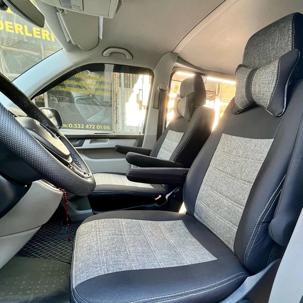VW Tranporter Comfortline Araca Özel Dikim Koltuk Kılıfı - 9