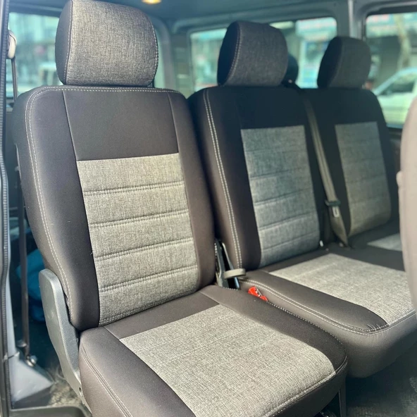 VW Tranporter Comfortline Araca Özel Dikim Koltuk Kılıfı - 6