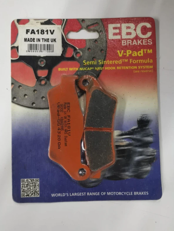 Ebc Fa181V 2018-2021 KTM 790 Adventure Uyumlu Arka Fren Balatası Yarı Sinterli Balata - 3
