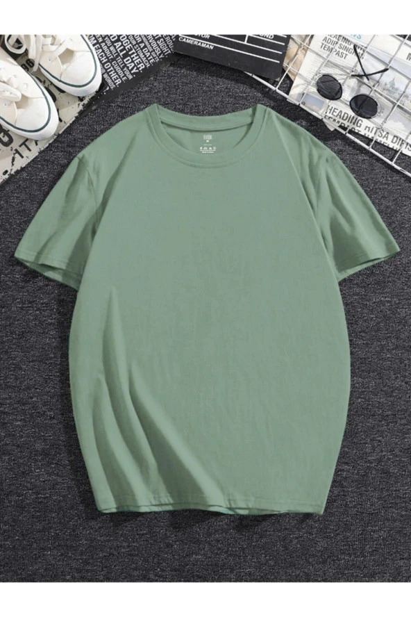 Unisex Düz Basic Oversize Tshirt